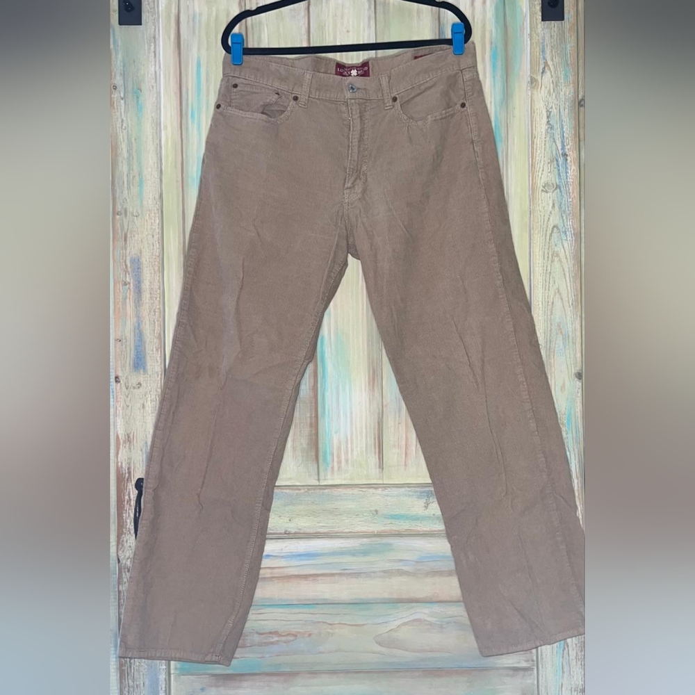 Lucky Brand Men's Vintage Straight Leg Khaki Corduroy pants 36x32